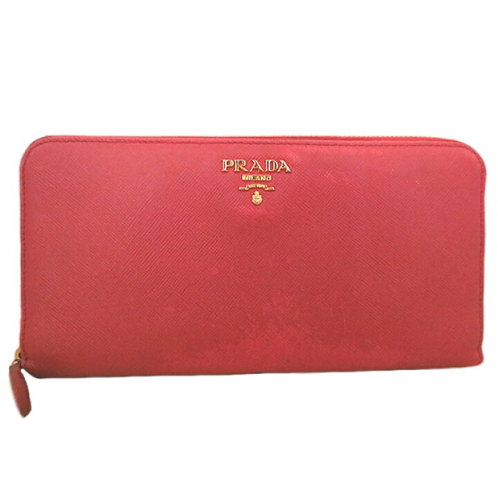 楽天市場】美品 PRADA プラダ サフィアーノ ラウンドファスナー長財布  