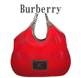 超美品　BURBERRY　バーバリー ブルーレーベル ボーダー 2way　ハンドバッグ【中古】【虹商店】