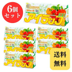 アイラップ エンボスタイプ ポリ袋 イワタニ 100枚入り × 6個