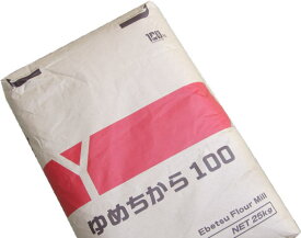 ゆめちから100％ 業務用 25Kg /北海道産強力粉 【江別製粉 北海道産ユメチカラ小麦100% パン用小麦粉】【業務用バルク商品】