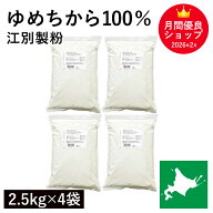 ゆめちから100％ 10kg(2.5kg×4袋) 江別製粉 ゆめちから小麦 100％ ユメチカラ 北海道産小麦 北海道産強…