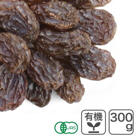 オーガニック・カリフォルニアレーズン 300g アメリカ産 有機カリフォルニアレーズン トンプソンシードレス種 オイルコート無し ノンオイル オイルフリー 無添加 砂糖不使用 有機JAS