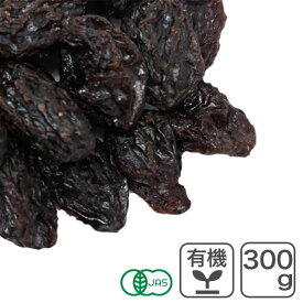 オーガニック・ジャンボフレームレーズン 300g アメリカ産 有機レーズン オイルコート無し ノンオイル オイルフリー 無添加 砂糖不使用 有機JAS認証