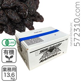 オーガニック・ジャンボフレームレーズン 業務用 13.6Kg アメリカ産 有機JAS 有機 無添加 業務用バルク商品