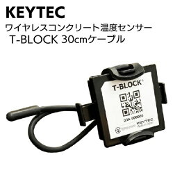 KEYTEC ワイヤレスコンクリート温度センサー T-BLOCK 30cmケーブル＜コンクリートの硬化・温度・養生状態測定＞