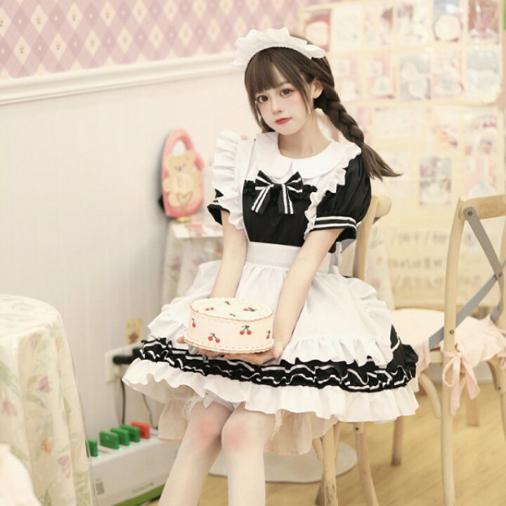 楽天市場】メイド服 コスプレ ロリータ ゴスロリ アリス 姫洋服 