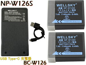NP-W126S NP-W126 �݊��o�b�e���[ 2�� + [���y��] USB Type C �݊��o�b�e���[�`���[�W���[ BC-W126 BC-W126S 1�� [3�Z�b�g] �����i�Ɠ����悤�g�p�\ FUJIFILM X-T10 X-A10 X-T1 X-H1 X-M1 X-E2 X-E3 / X-E5 X100V X-S10 X-T4