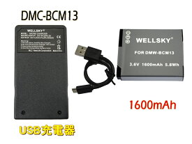 DMW-BCM13 互換バッテリー 1個 & [ 超軽量 ] USB Type-C 急速 互換充電器 バッテリーチャージャー BMW-BTC11 1個 [2点セット] [ 純正充電器で充電可能 残量表示可能 純正品と同じよう使用可能 ] ] Panasonic パナソニック LUMIX ルミックス DMC-TZ40 DMC-FT5 DMC-TZ60