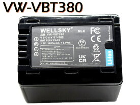 VW-VBT380-K VW-VBT380 互換バッテリー [ 純正 充電器 バッテリーチャージャー で充電可能 残量表示可能 純正品と同じよう使用可能 ] Panasonic パナソニック HC-WX970M HC-VX980M HC-WX1M HC-WX990M HC-VX992MS HC-V495M HC-VX3 HC-V900