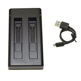 Insta360 X3 インスタ バッテリー 対応 [ デュアル ] USB Type C 急速 バッテリーチャージャー 互換充電器 [ 純正 互換バッテリー に充電可能 ]