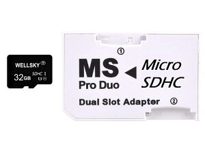 �L�I�N�V�A���`�b�v �̗p�I���W�i���u�����h micro SDHC 32GB Class10 �N���X10 UHS-I U1 1�� & �������[�X�e�B�b�N ProDuo �ϊ��A�_�v�^�[ 1�� [ �������[�X�e�B�b�N Pro Duo mark2 32GB Memory Stick Pro Duo 32GB ] NP-
