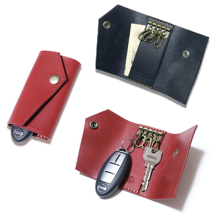 キーケース 【210通り以上の色からオーダーメイド】 スマートキー 名入れ対応 実用品 プレゼント オリジナル スマートキーケース 名前入り シンプル 三つ折り naoCraft SAORI レザー 本革 名入れ 名入り おしゃれ かわいい メンズ レディース 日本製 NM ... 一点物 ✩.*˚ ハンドメイド キーケース✩ チェック グレンチェック モノクロ