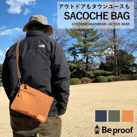 サコッシュ【 送料無料】Beproof ショルダーバッグ サコッシュバッグ 斜めがけ バッグ 軽量 メンズ レディース ナイロン 薄型 軽い 収納 ボディバッグ バッグインバッグ 人気 カバン ブランド アウトドア ビジネス ギフト プレゼント 就職祝い 内祝い