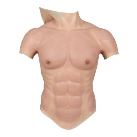 ☆リアル筋肉コスチューム☆ 伸縮シリコン素材 マッスルスーツ 筋肉スーツ 大柄女性〜男性向け コスプレ イベント マッチョ