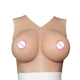 ☆リアル巨乳コスチューム☆ 伸縮シリコン素材 女装コスチューム 胸スーツ F〜Gカップ 男女兼用 コスプレ イベント 豊胸 女装