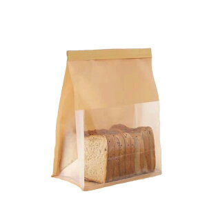 ☆3方向から中が見える☆ マチ付き 紙袋 パン袋 大量 30個 窓付き 透明 大容量 おしゃれ 映える 包装 ラッピング