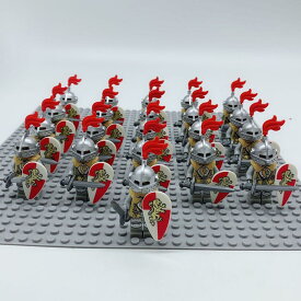 レゴ互換 ミニフィグ 大量21体 兵士 騎士 ライオンナイト 人形 キャッスル キングダム お城シリーズ LEGO対応