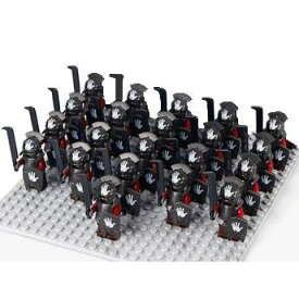 レゴ互換 ミニフィグ 大量21体 ロードオブザリング風 ウルクハイ オーク 戦士 兵士 敵 アイゼンガルド LEGO対応