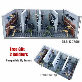 レゴ互換 基地 武器庫 ミニフィグ付き 武器 大量 LEGO対応 軍隊 兵隊 警察 SWAT ミリタリー 戦争