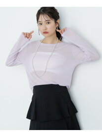 【SALE／50%OFF】シアーカットソーロンT N. Natural Beauty Basic エヌ ナチュラルビューティーベーシック* トップス カットソー・Tシャツ ホワイト ブラック【RBA_E】[Rakuten Fashion]