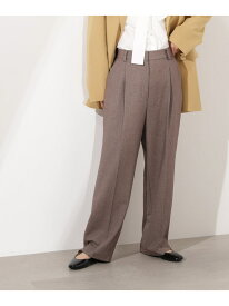 【SALE／50%OFF】ツィーディーワンタックストレートパンツ N. Natural Beauty Basic エヌ ナチュラルビューティーベーシック* パンツ その他のパンツ ブラウン グレー ベージュ【RBA_E】【送料無料】[Rakuten Fashion]