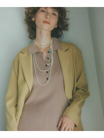 シングルブレストオーバージャケット N. Natural Beauty Basic エヌ ナチュラルビューティーベーシック* ジャケット・アウター テーラードジャケット・ブレザー イエロー グレー【送料無料】[Rakuten Fashion]