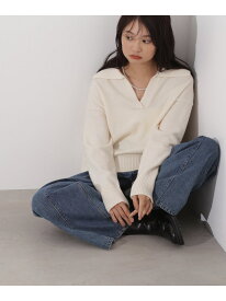 【SALE／30%OFF】開襟ボクシーニット N. Natural Beauty Basic エヌ ナチュラルビューティーベーシック* トップス ニット ホワイト ブルー グレー【RBA_E】【送料無料】[Rakuten Fashion]