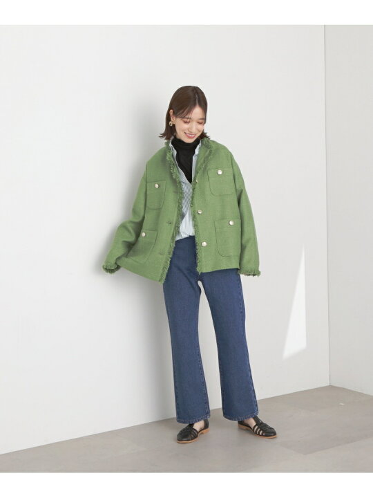 楽天市場】【SALE／50%OFF】ゴールドボタンツイードジャケット N 
