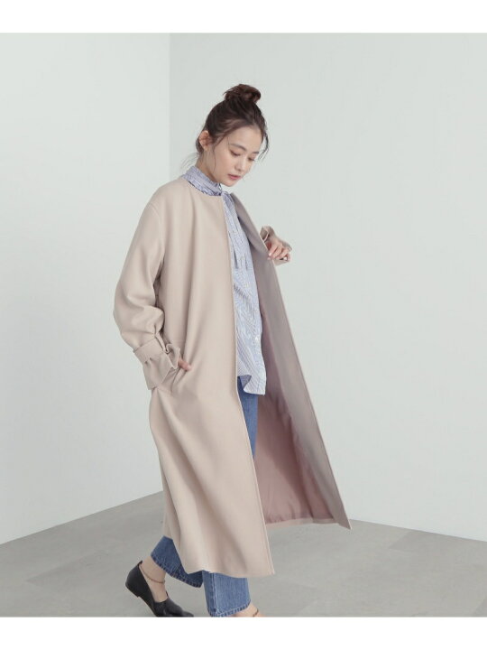 楽天市場】【SALE／40%OFF】TRダブルクロスノーカラーコート N 