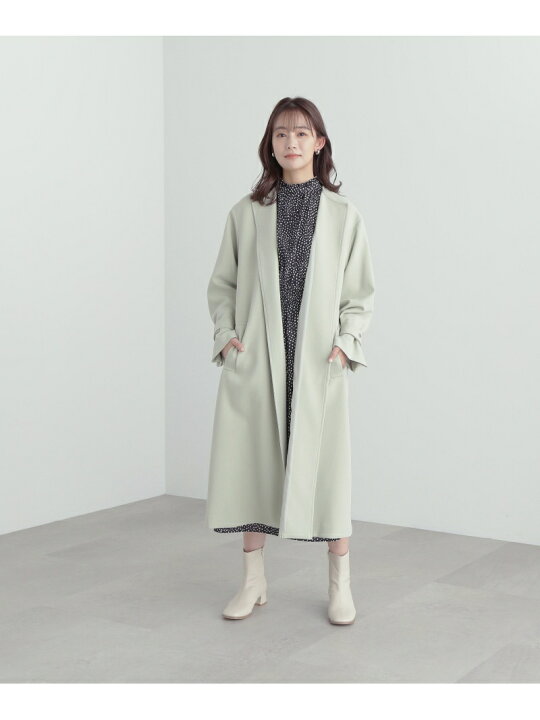 楽天市場】【SALE／40%OFF】TRダブルクロスノーカラーコート N 