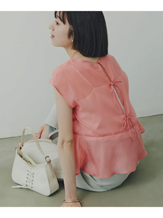 楽天市場】バックリボンシアーブラウス N. Natural Beauty Basic エヌ 
