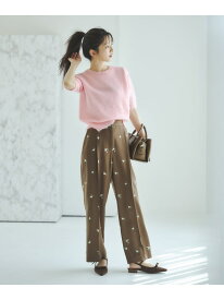 【SALE／50%OFF】エンブロイダリーフラワーパンツ N. Natural Beauty Basic エヌ ナチュラルビューティーベーシック* パンツ その他のパンツ ブラウン ブラック【RBA_E】【送料無料】[Rakuten Fashion]