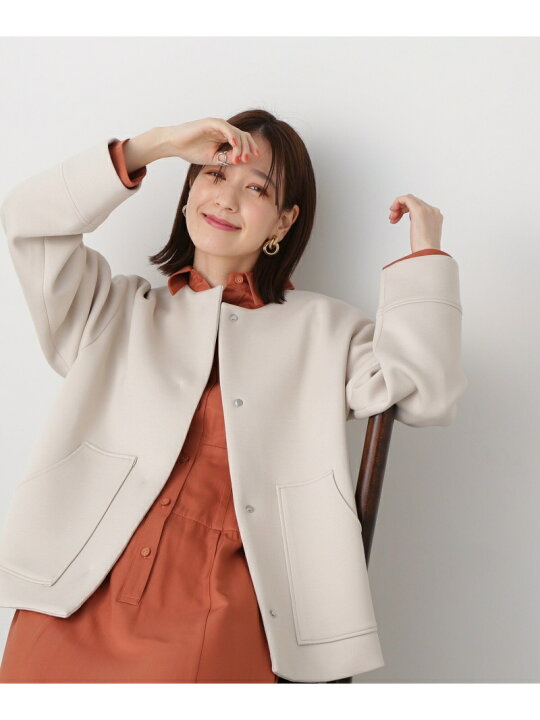 楽天市場】【SALE／40%OFF】ノーカラーダンボールブルゾン N. Natural 