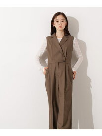 【SALE／50%OFF】テーラードジャンプスーツ N. Natural Beauty Basic エヌ ナチュラルビューティーベーシック* ワンピース・ドレス ワンピース グレー ブラウン【RBA_E】【送料無料】[Rakuten Fashion]