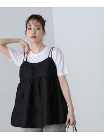 【SALE／50%OFF】ジャガードキャミビスチェ N. Natural Beauty Basic エヌ ナチュラルビューティーベーシック* トップス シャツ・ブラウス パープル ホワイト ブラック【RBA_E】【送料無料】[Rakuten Fashion]