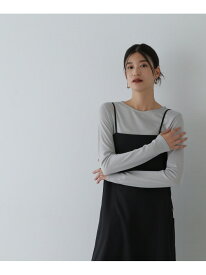 【SALE／60%OFF】ラメシアーロングT N. Natural Beauty Basic エヌ ナチュラルビューティーベーシック* トップス カットソー・Tシャツ グレー ピンク ブラック グリーン【RBA_E】[Rakuten Fashion]