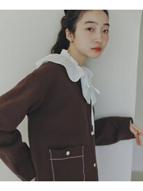 【SALE／30%OFF】ミドル丈ニットジャケット N. Natural Beauty Basic エヌ ナチュラルビューティーベーシック* トップス カーディガン ネイビー ブラウン ホワイト【RBA_E】【送料無料】[Rakuten Fashion]