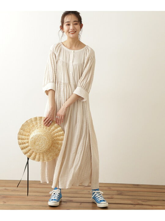 楽天市場 シャーリングコットンワンピース N Natural Beauty Basic エヌ ナチュラルビューティーベーシック ワンピース ワンピースその他 ホワイト ブラック グリーン 送料無料 Rakuten Fashion N Natural Beauty Basic