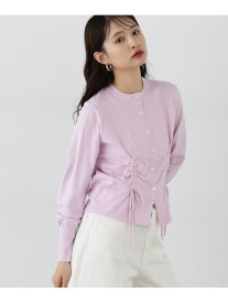 【SALE／50%OFF】ドロストリボンニットカーディガン N. Natural Beauty Basic エヌ ナチュラルビューティーベーシック* トップス カーディガン ブラック ホワイト ピンク【RBA_E】【送料無料】[Rakuten Fashion]