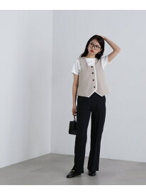 【SALE／30%OFF】サイドベントフレアパンツ《S Size Line》 N. Natural Beauty Basic エヌ ナチュラルビューティーベーシック* パンツ その他のパンツ ブラック ブラウン【RBA_E】【送料無料】[Rakuten Fashion]