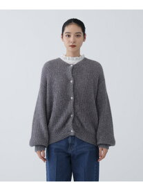 ＜NAVYNAVY＞ファンシーラメモールニットカーディガン N. Natural Beauty Basic エヌ ナチュラルビューティーベーシック* トップス ニット グレー【送料無料】[Rakuten Fashion]