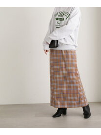 【SALE／60%OFF】チェックロングスカート《S Size Line》 N. Natural Beauty Basic エヌ ナチュラルビューティーベーシック* スカート その他のスカート グリーン ブラウン【RBA_E】【送料無料】[Rakuten Fashion]