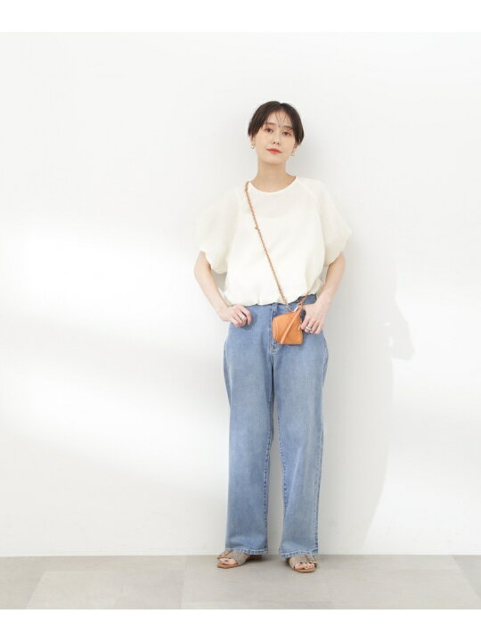 楽天市場】クロップドバルーンスリーブブラウス N. Natural Beauty 
