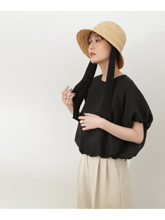 楽天市場】クロップドバルーンスリーブブラウス N. Natural Beauty 