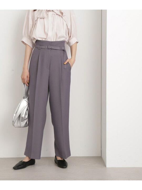 楽天市場】【SALE／40%OFF】ハイウエストベルト付ストレートパンツ《S  