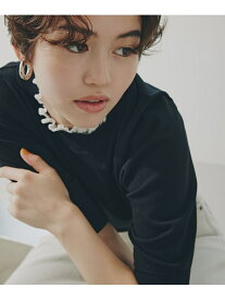 【SALE／30%OFF】フリルネックフォルムスリーブニット N. Natural Beauty Basic エヌ ナチュラルビューティーベーシック* トップス ニット ホワイト ブラウン【RBA_E】【送料無料】[Rakuten Fashion]
