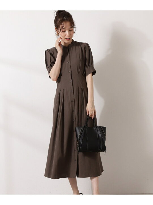 楽天市場 Sale 40 Off ボリュームスリーブシャツワンピース N Natural Beauty Basic エヌ ナチュラルビューティーベーシック ワンピース ワンピースその他 ブラウン イエロー ブルー Rba E 送料無料 Rakuten Fashion N Natural Beauty Basic