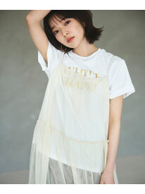 箔プリントTシャツ N. Natural Beauty Basic エヌ ナチュラルビューティーベーシック* トップス カットソー・Tシャツ【先行予約】*【送料無料】[Rakuten Fashion]
