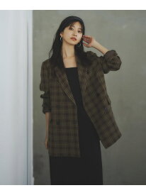 【SALE／10%OFF】チェックジャケット N. Natural Beauty Basic エヌ ナチュラルビューティーベーシック* ジャケット・アウター テーラードジャケット・ブレザー ベージュ ブラウン【RBA_E】【送料無料】[Rakuten Fashion]