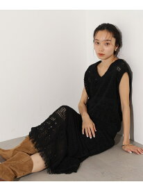 【SALE／50%OFF】パッチワークニットセットアップ N. Natural Beauty Basic エヌ ナチュラルビューティーベーシック* ワンピース・ドレス その他のワンピース・ドレス レッド ブラック【RBA_E】【送料無料】[Rakuten Fashion]